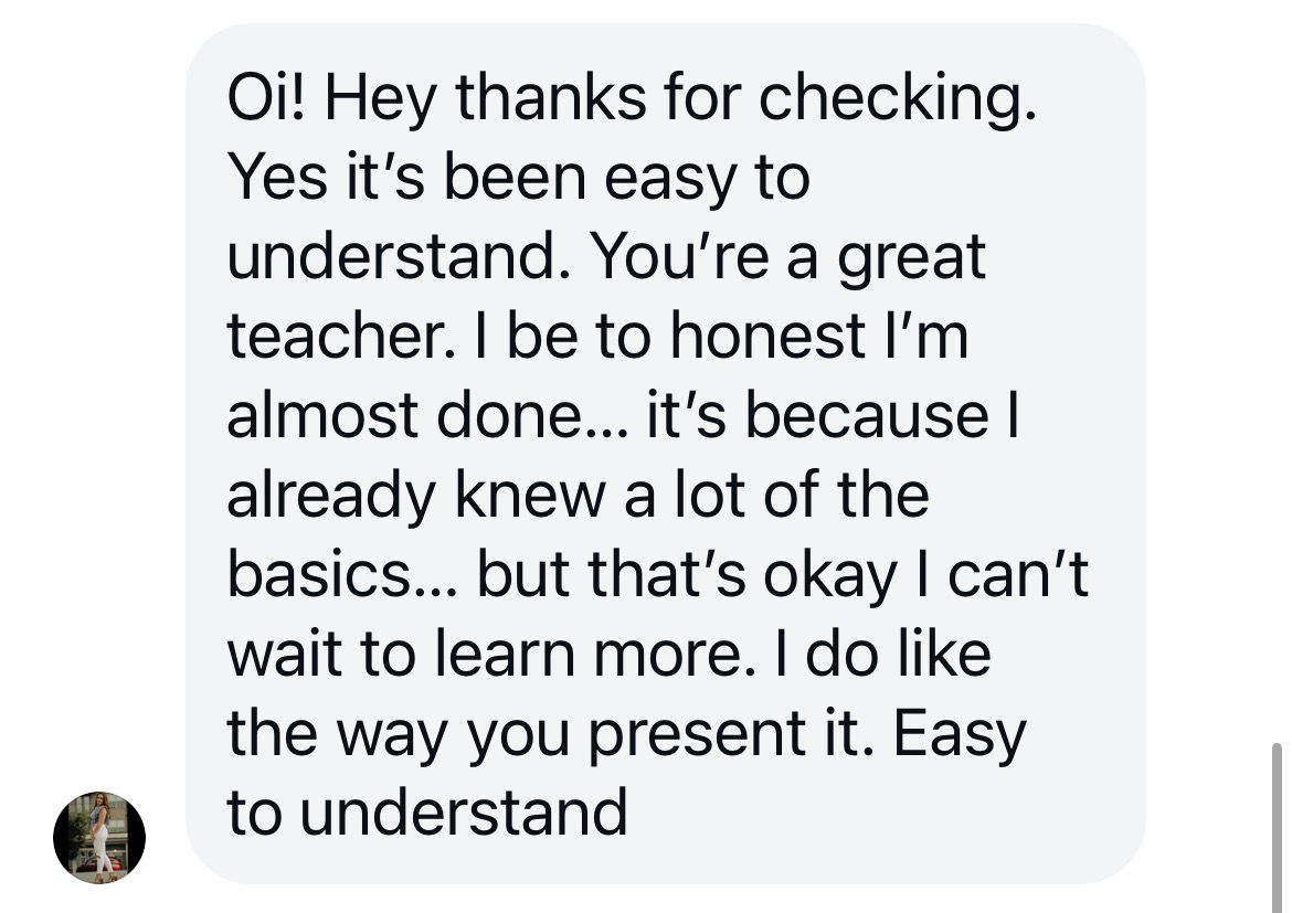 Student feedback 6